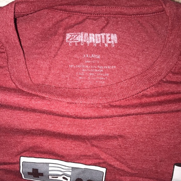 Hard ten clothing XX Large Control Freak Tee red grey black 💕 - Picture 2 of 3